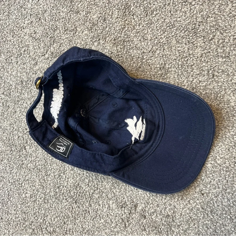 vintage delta waterfowl‎ hat mens blue white cap adjustable duck hunting outdoor - Picture 11 of 11
